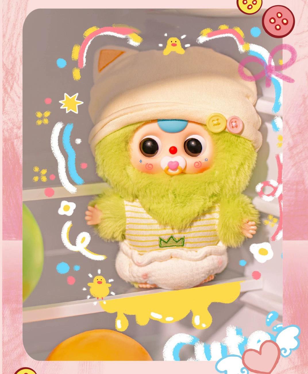 FF-Baby Three Good Baby Series Plush Blind Box – Cute Soft Collectible Doll, Adorable Mystery Plush Toy for Girls, Desk Decoration, Birthday & Holiday Gift