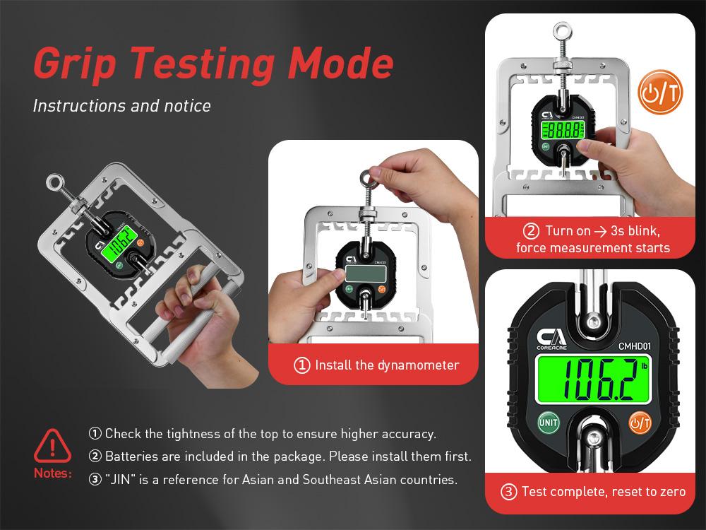 CoreAcme 2-in-1 Digital Hand Grip Strength Tester & Trainer with Case and Batteries, Fitness & Rehab Grip Exerciser,Home Gym, Grip Strengthener Challenge,Fitness Essentials, Core Exercise CoreAcme 2-in-1 Digital Hand Grip Strength Tester & Trainer with Case and Batteries, Fitness & Rehab Grip Exerciser,Home Gym, Grip Strengthener Challenge,Fitness Essentials, Core Exercise