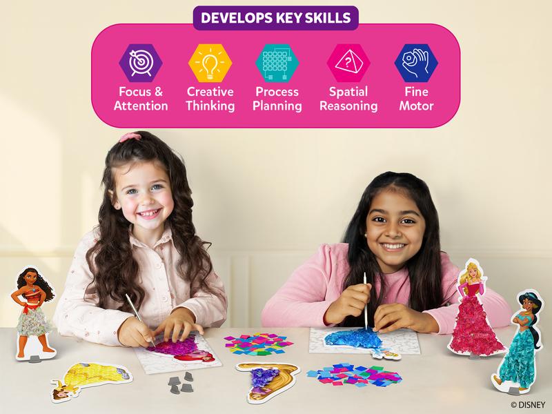Skillmatics Poke-in Art - Mess-Free Fun for Kids, DIY Wood Craft Kits, Creative Christmas Gifts for Girls Ages 4 to 9