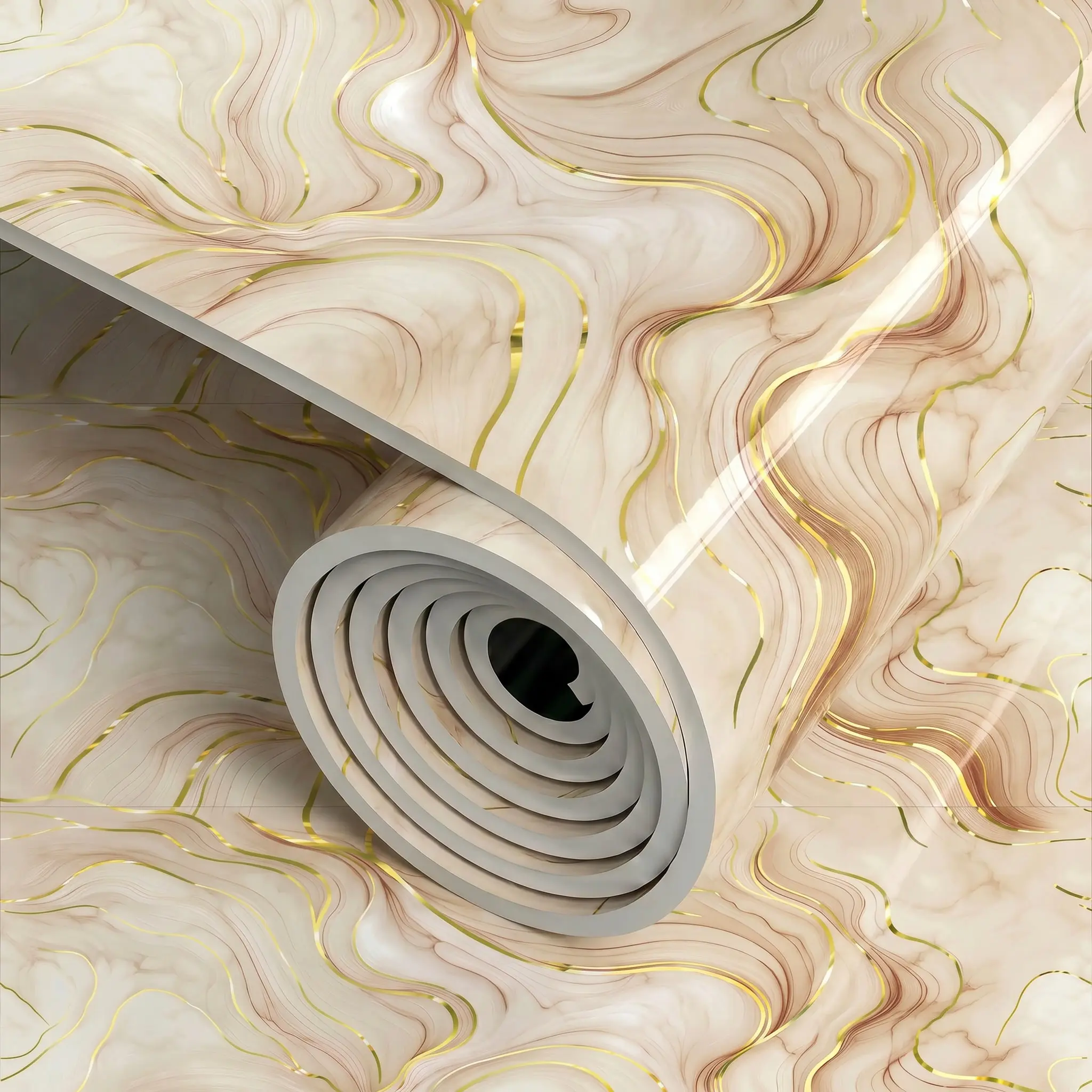 Self-Adhesive Vinyl Wallpaper Film Roll (15.75x118.11in or 23.62x118.11in) - Tearable, Waterproof, Durable, Heat-Resistant, Easy-to-Clean for Kitchen & Bathroom Countertops | Home Improvement Building Supplies stick backsplash, Renter Friendly, 15.75In*11