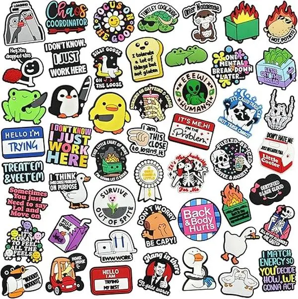 Funny Pins Bulk for Adult, 20/30/50PCS Random Different Humor Pins Fun Badge Lapel Pin for Backpacks/Jackets/Hats/Bags Women Men Workers Gifts