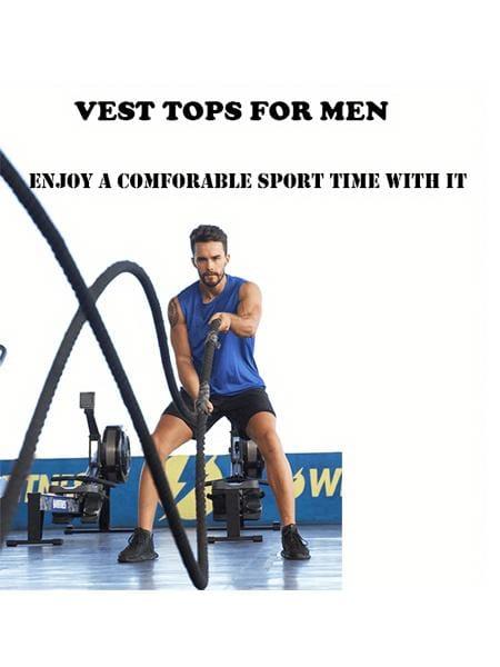 Men's 5 Pack Running Tank Tops Breathable Workout Muscle Sleeveless T-Shirts Summer Gym suitness Vests Quick Dry Tops Training Bodybuilding Shirts