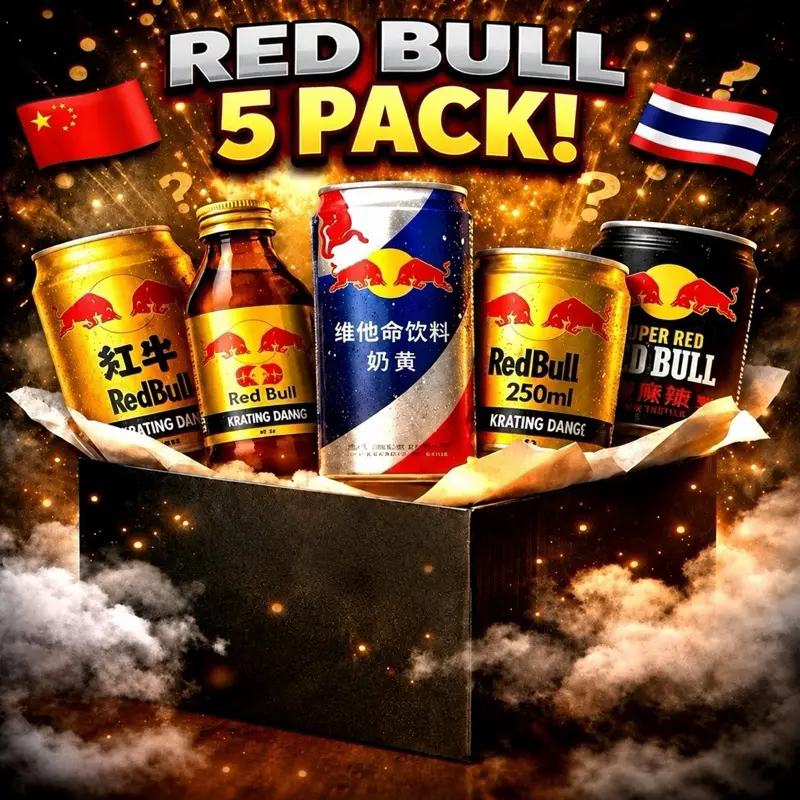 Assorted exotic redbull bundle of 5