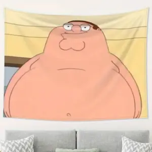 Peter Griffin Family Guy Album Cover Pattern tapestry, interesting Lightweight Decoration wall hanging, suitable for living room, bedroom, college dorm, trippy room decor Halloween, creative gift,bedroom decorative accessories roo, bedroom decor
