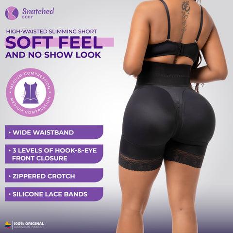 BBL Short | Stage 3 Post-Op Tummy Control High Waisted Compression Shapewear for Women's Minimalist Basic Spaghetti Strap Design