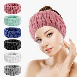 6PCS Spa Headband for Women – Soft Terry Cloth Hairband for Facial Makeup, Face Washing, Masking, Showering, and Spa Treatments (Multiple colors)