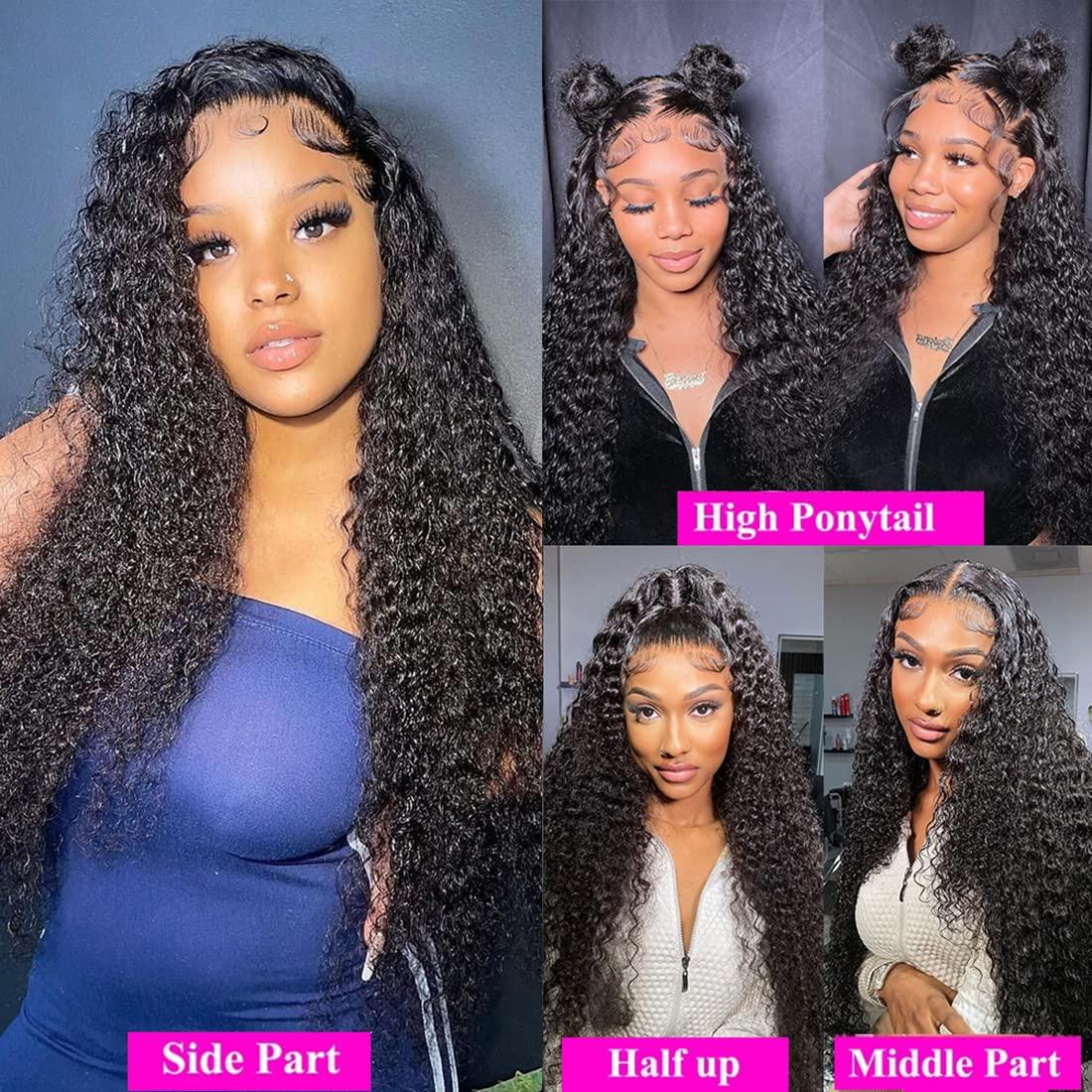 180Density 12~36Inch Jerry Curly Lace Front Wigs Human Hair 13x4 Curly HD Transparent Lace Front Wigs Human Hair Pre Plcked Human Hair Wig For Women 180Density 12~36Inch Jerry Curly Lace Front Wigs Human Hair 13x4 Curly HD Transparent Lace Front Wigs Human Hair Pre Plcked Human Hair Wig For Women