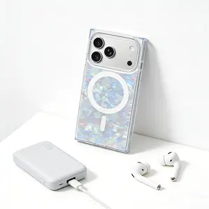 Luxury Pearlcore Mother of Pearl Aesthetic Shell Phone Case — Premium Shockproof Cover, Compatible with iPhone 17/16/15/14/13/12 Pro Max