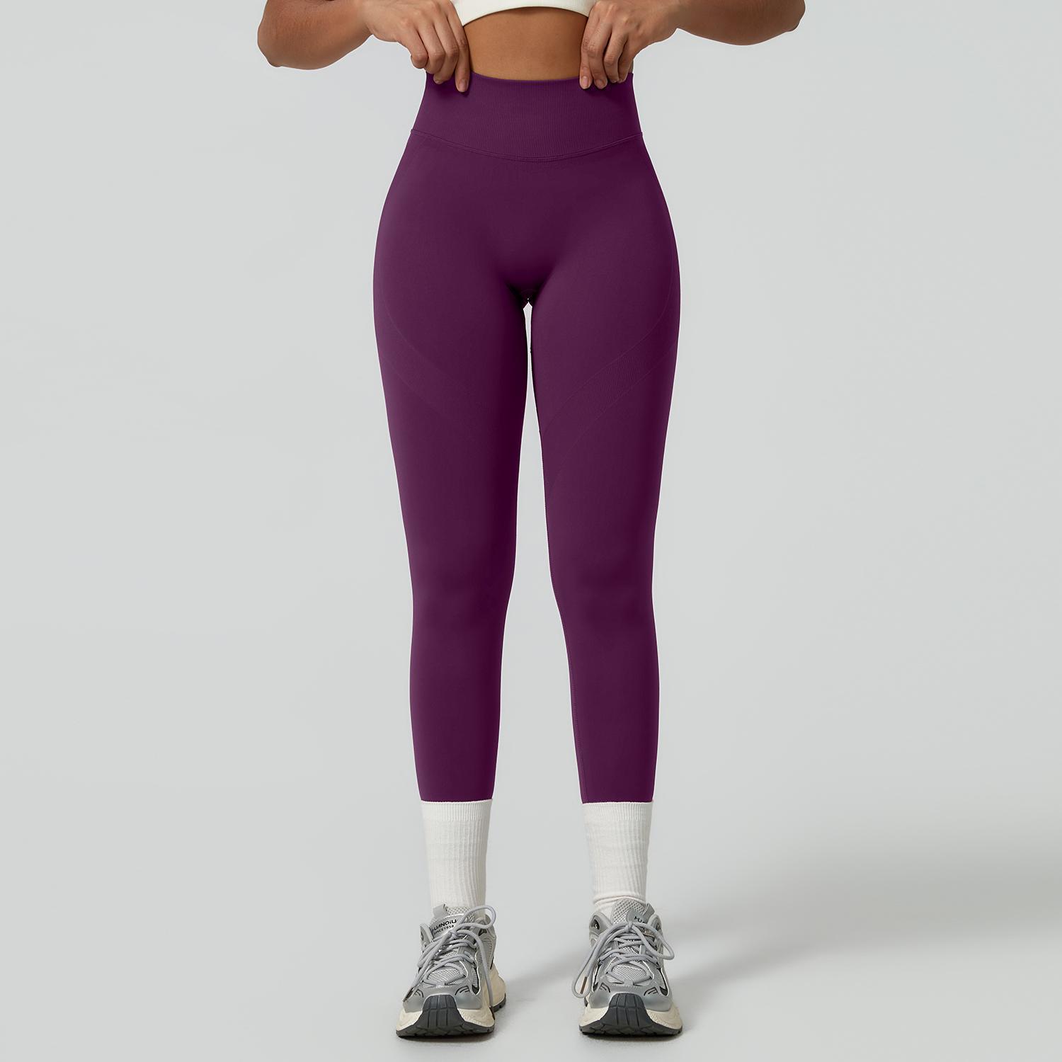 TIMEOFF Women's High-Waist Compression Leggings - Hip Lift, Tummy Control, Stretchy Fabric Fitted Activewear for Yoga, Workouts, Yoga Activewear