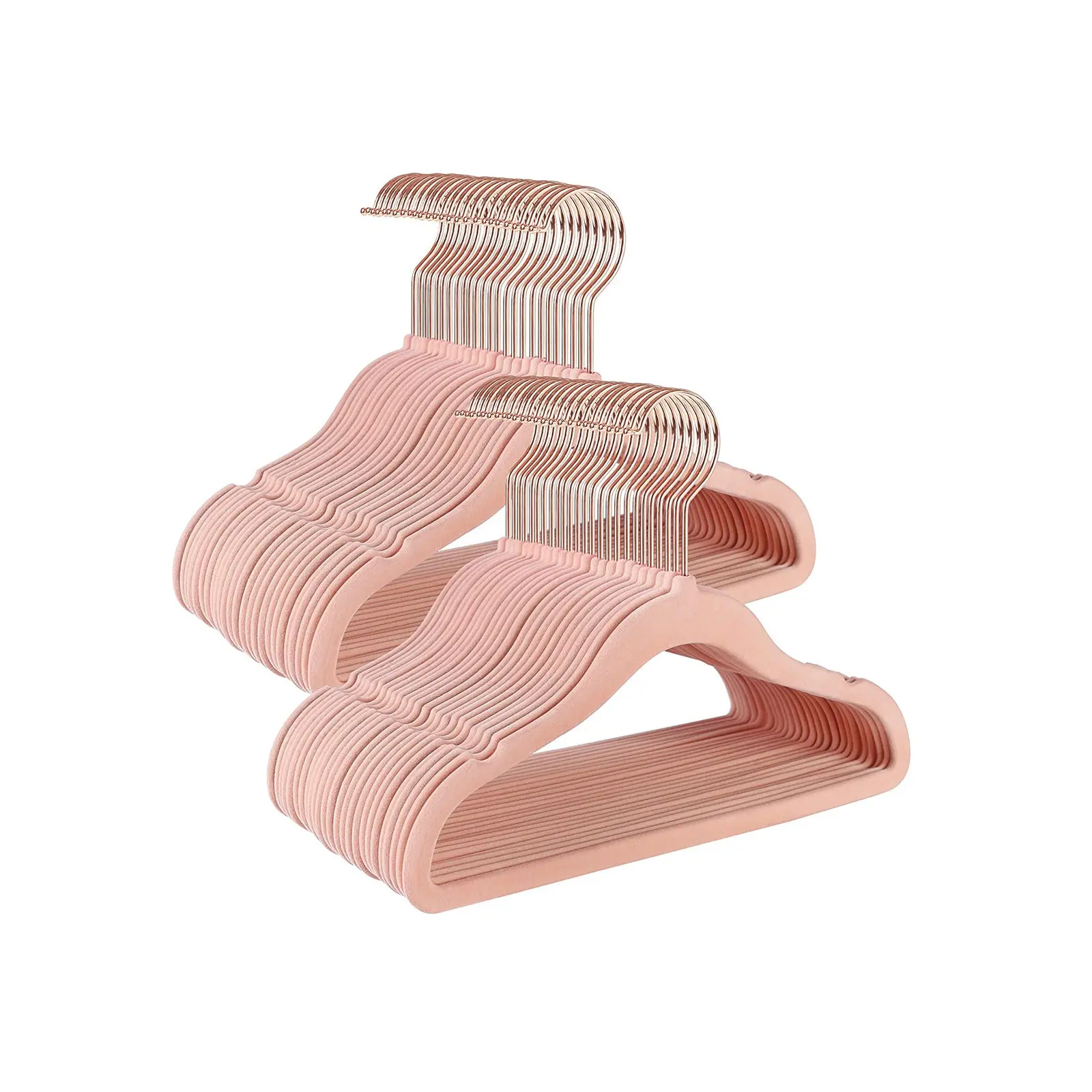 SONGMICS Baby Hangers 50 Pack, Kids Hangers for Closet,  Rose Gold 360° Swivel Hooks, Space-Saving Clothes Hangers,dorm room inspo,college dorm essentials,dorm haul