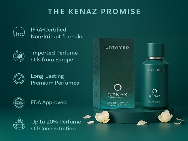 KENAZ AROMATIC ARTISTRY UNTAMED | Men's Fragrance | Perfume for Men | Aquatic top note | 100 ml pack | 3.4 Fl. Oz. | Fresh, Aromatic, and Fougere fragrance | Gift for Men | Eau de Parfum EDP