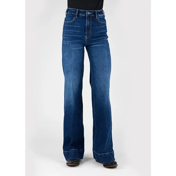 Stetson 751 High-Rise Wide Leg Jean in Dark Wash