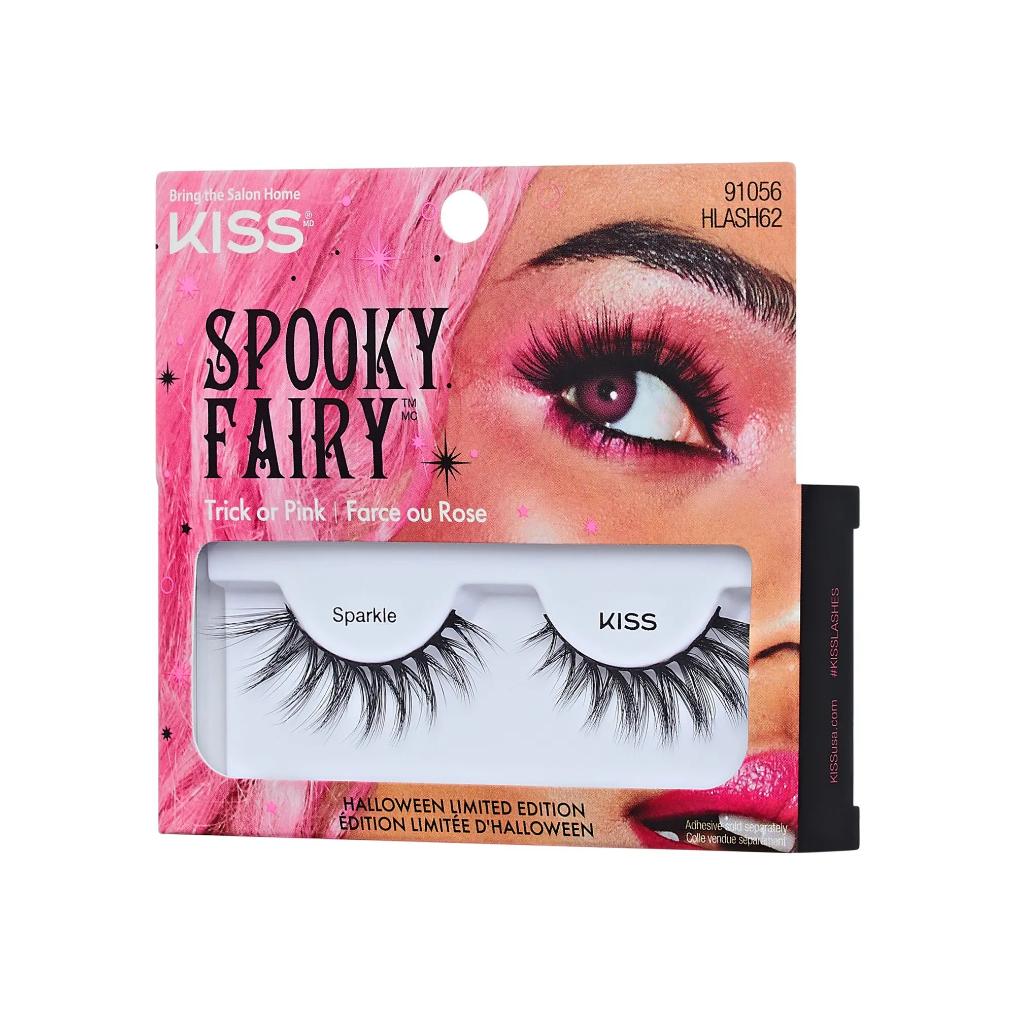 Kiss Halloween False Eyelashes - Sparkle | 1 Pair, Strip Lashes, 14mm