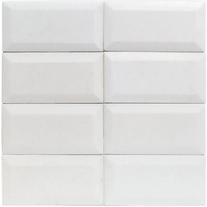 Thassos White Beveled  3x6 Polished/Honed Marble Subway Tile