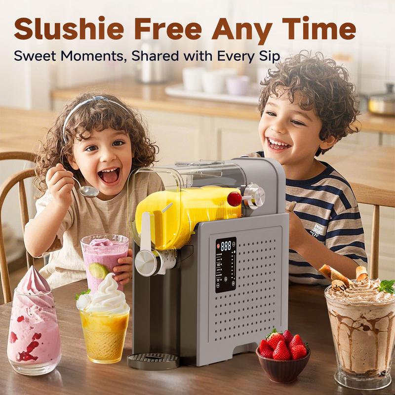 Make Valentine’s Day Sweeter  SYINTAO 2-in-1 Slushie & Soft Serve Machine | Auto-Clean | 6 Preset Modes | One-Touch Refreshing Drinks at Home | Compact, Easy & Always Ready for a Cool Treat (24-Hour On-Call)