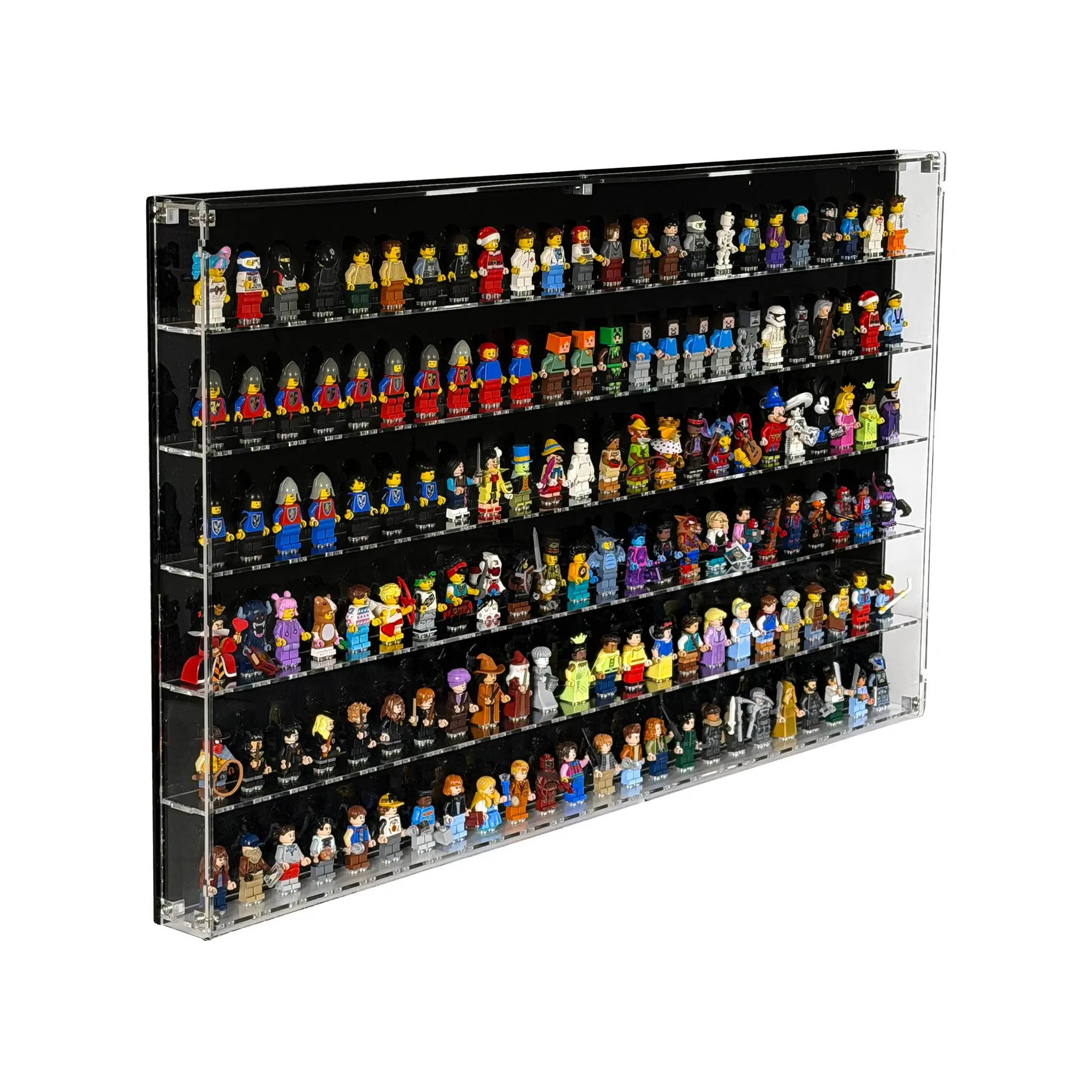Large Wall-Mount Display Case for LEGO Minifigures