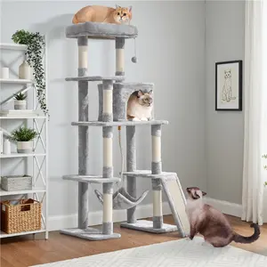 Costoffs 63in Cat Tree – Multi-Level Indoor Play Tower with Scratching Posts & Cat Condo, Pet Furniture, Activity Center