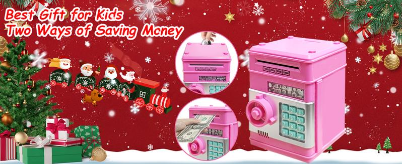 Piggy Banks Money Banks for Kids, Electronic Password Code Money Banks ATM Banks Box Coin Bank for Children Boys and Girls Piggy Banks Money Banks for Kids, Electronic Password Code Money Banks ATM Banks Box Coin Bank for Children Boys and Girls