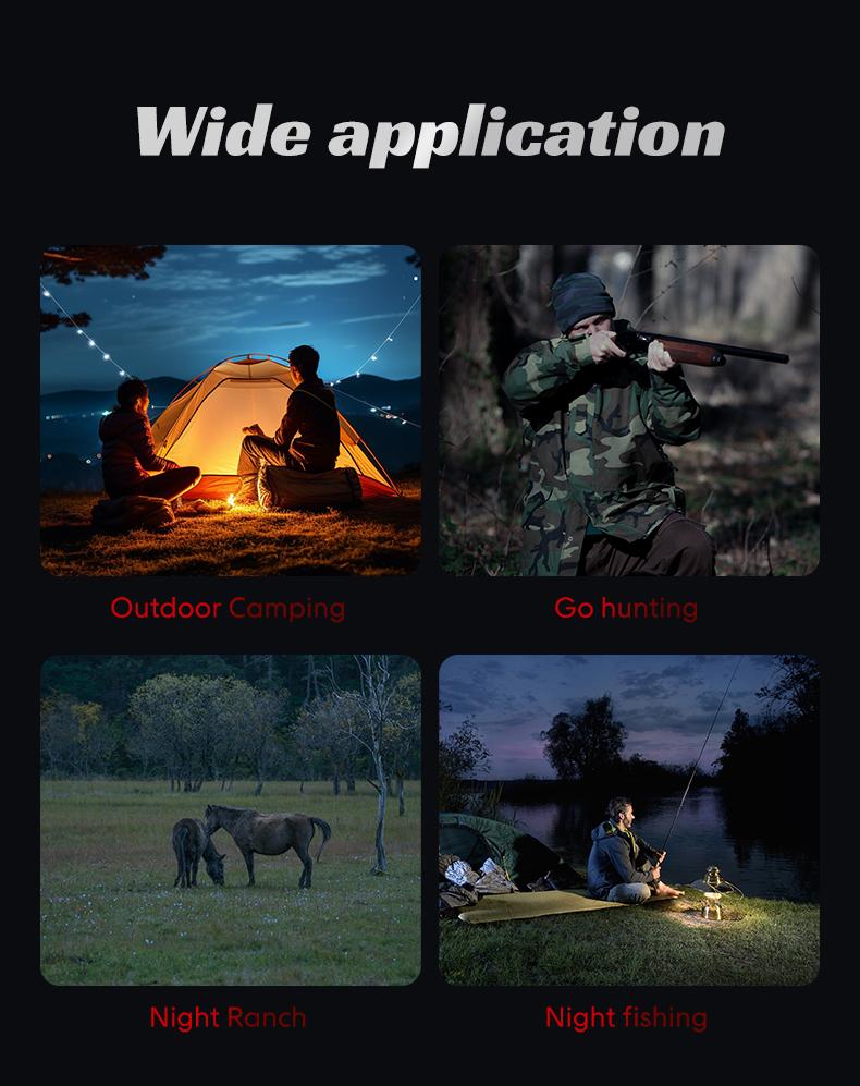 INSKAM 4K Night Vision Monocular with 2'' HD Screen,5000mAh Battery,7 IR Infrared 10X Zoom for Camping Wildlife Observation,Gift for Men Dad Husband