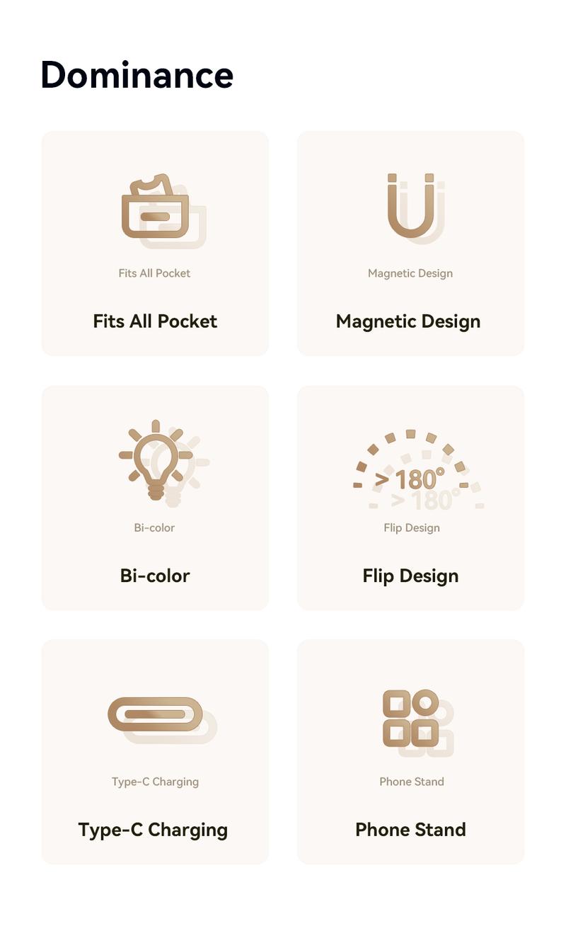 Ulanzi Magnetic Selfie Light LM19, LED Fill Light Compatible with Magsafe, LED Selfie Ring Light