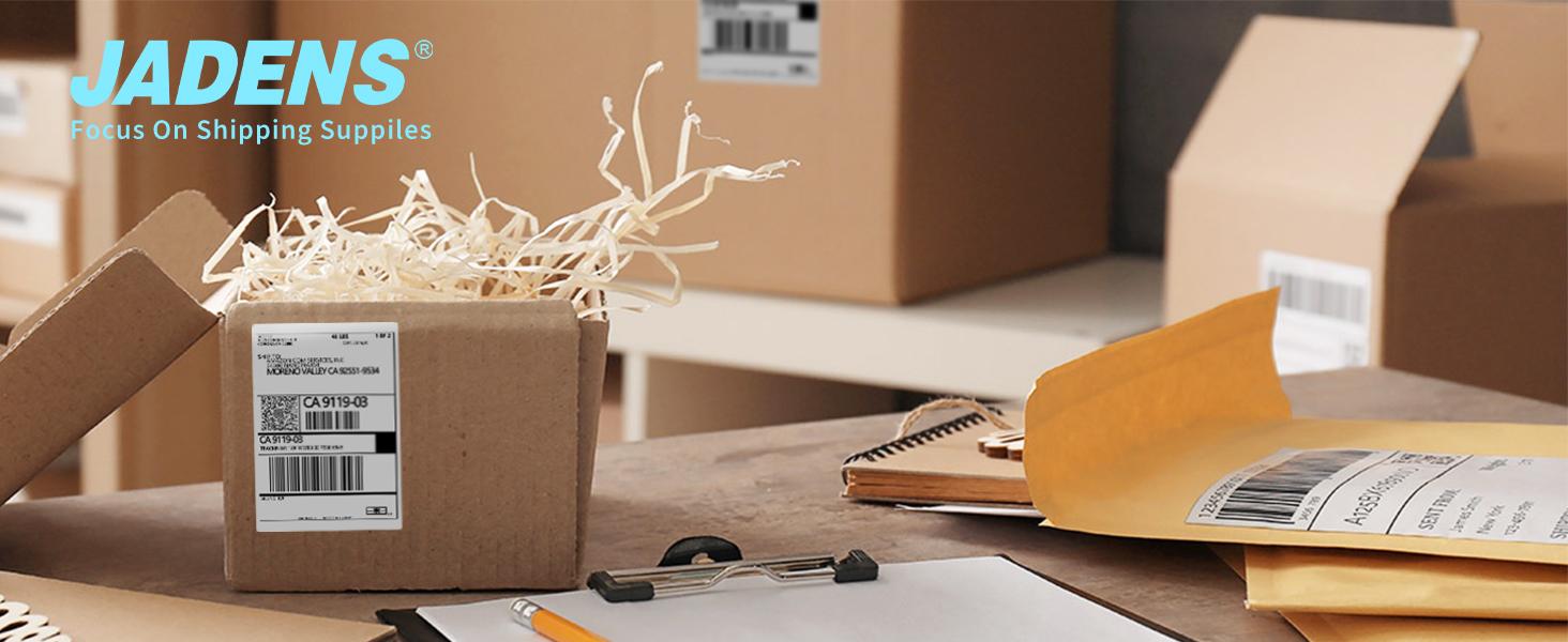 JADENS 4x6 Thermal Printing Labels 6000pcs/12 Stack (500 Pcs per Stack) - Labels for Thermal printer Waterproof, BPA/BPS Free, Most Thermal Printer, Perforated, Commercial Grade JADENS 4x6 Thermal Printing Labels 6000pcs/12 Stack (500 Pcs per Stack) - Labels for Thermal printer Waterproof, BPA/BPS Free, Most Thermal Printer, Perforated, Commercial Grade