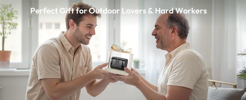 Aecooly Waist Fan Portable Hands Free Cooling Fan for Outdoor, Worksite & Summer Heat | Strong Airflow, Long Battery Life, Compact & Rechargeable,Summervibes