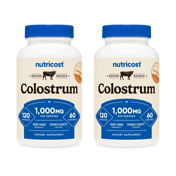 Nutricost Colostrum 500mg Capsules - 120 Capsules - Dietary Supplement for Healthcare