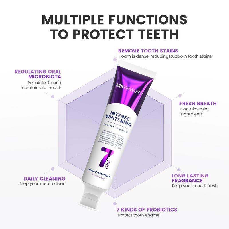 【MSDRWIKEY】New 7-Pro Intensive Toothpaste + CEELIKE 7.5% Nano-Hydroxyapatite Toothpaste - 2-Tube Oral Care Set 【MSDRWIKEY】New 7-Pro Intensive Toothpaste + CEELIKE 7.5% Nano-Hydroxyapatite Toothpaste - 2-Tube Oral Care Set
