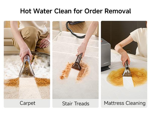 Uwant Steam Portable Carpet Cleaner , 18Kpa Powerful  Spot Cleaner Machine, Upholstery & Sofa Cleaner for Home，Car and Auto Detailer，Pet Stain Remover，Steam Vacuum