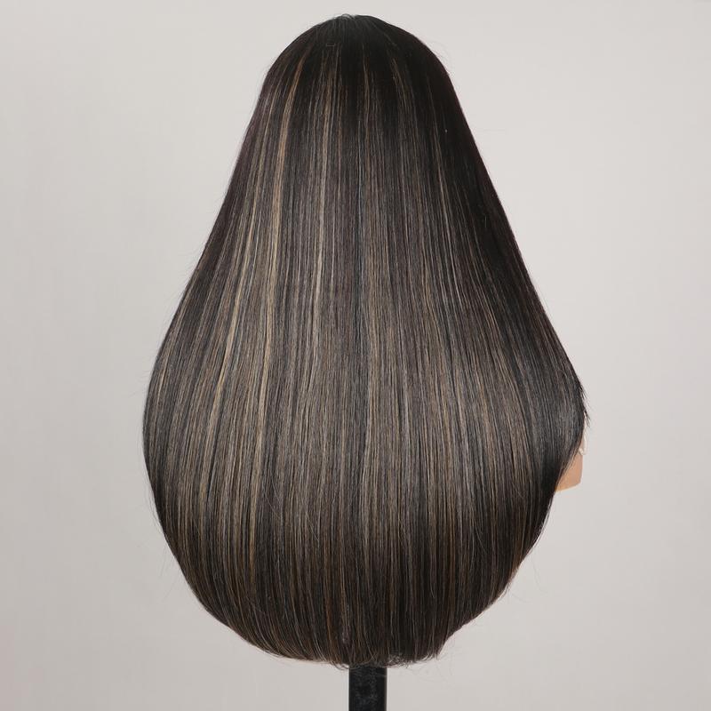 【Blend】TESLAL Wear It Go Glueless Wig Pre Cut HD Lace 6X6X1 Lace Wig 180% Density Straight Hair Pre-Plucked Wig Adjustable Straps Soft And Affordable