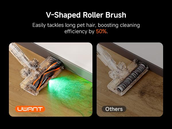 Uwant Self Emptying Cordless Vacuum Cleaner, Powerful Suction for Whole Home Cleaning，Portable,  Stick Vacuum for Pet Hair, Carpets & Hardfloor