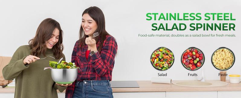 SUSTEAS 5-in-1 Salad Maker – Vegetable/Fruit Chopper with Strainer & Filter – Fast Prep Kitchen Utensil