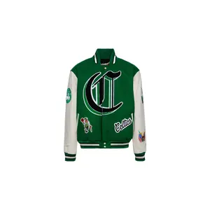 Boston Celtics Wool Leather Varsity Jacket "Green" NBA 102 CEL Boston Celtics Wool Leather Varsity Jacket "Green" NBA 102 CEL
