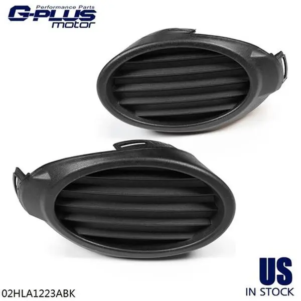 G-PLUS Pair Set 2* Plastic Front Bumper Fog Light Cover Grille Bezel, Direct Fit Car Light Compatible with Ford Focus 2012-2014