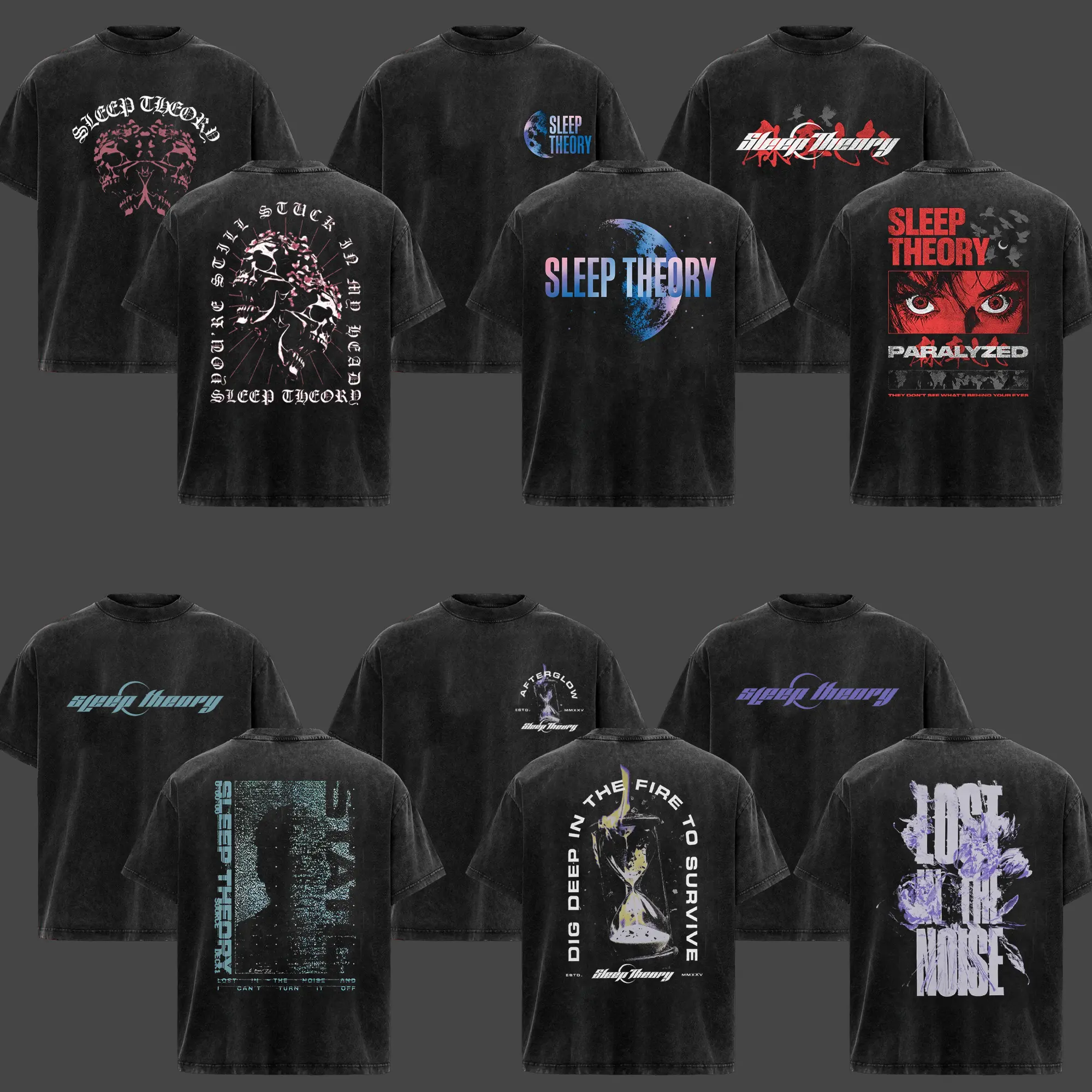 [COLLECTION] Sleep Theory T-Shirt, Retro Metalcore Band Tee, Sleep Theory Tour 2026 Shirt, Paralyzed Concert Graphic Tee, Alternative Metal Music T-Shirt, Unisex Oversize Heavy Metal Band Tee, Rock Music Gift for Men & Women
