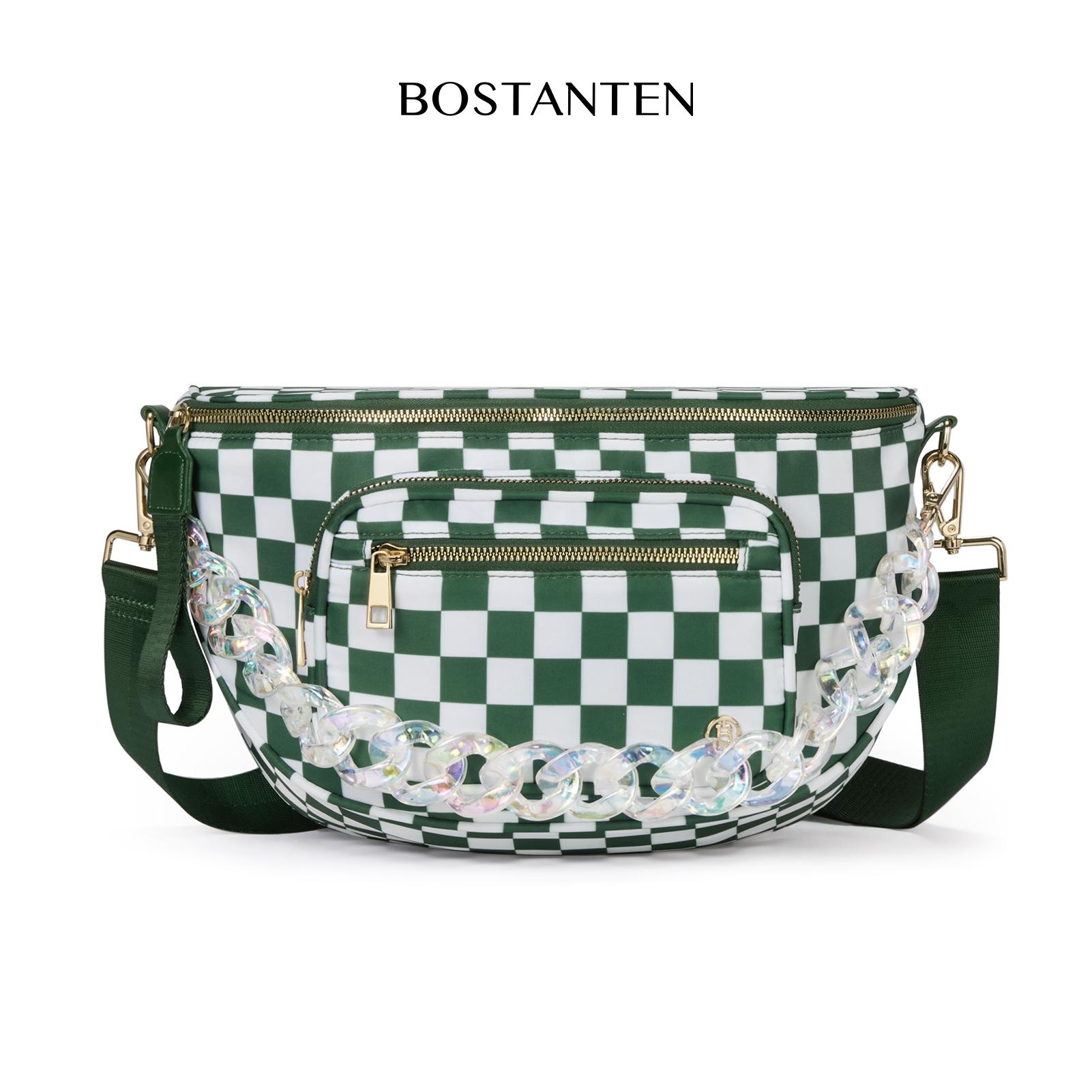 【BUY BUM BAG GET FREE 】BOSTANTEN Handbag Chain Straps Purse Chain Strap Fashionable Replacement for bum bag