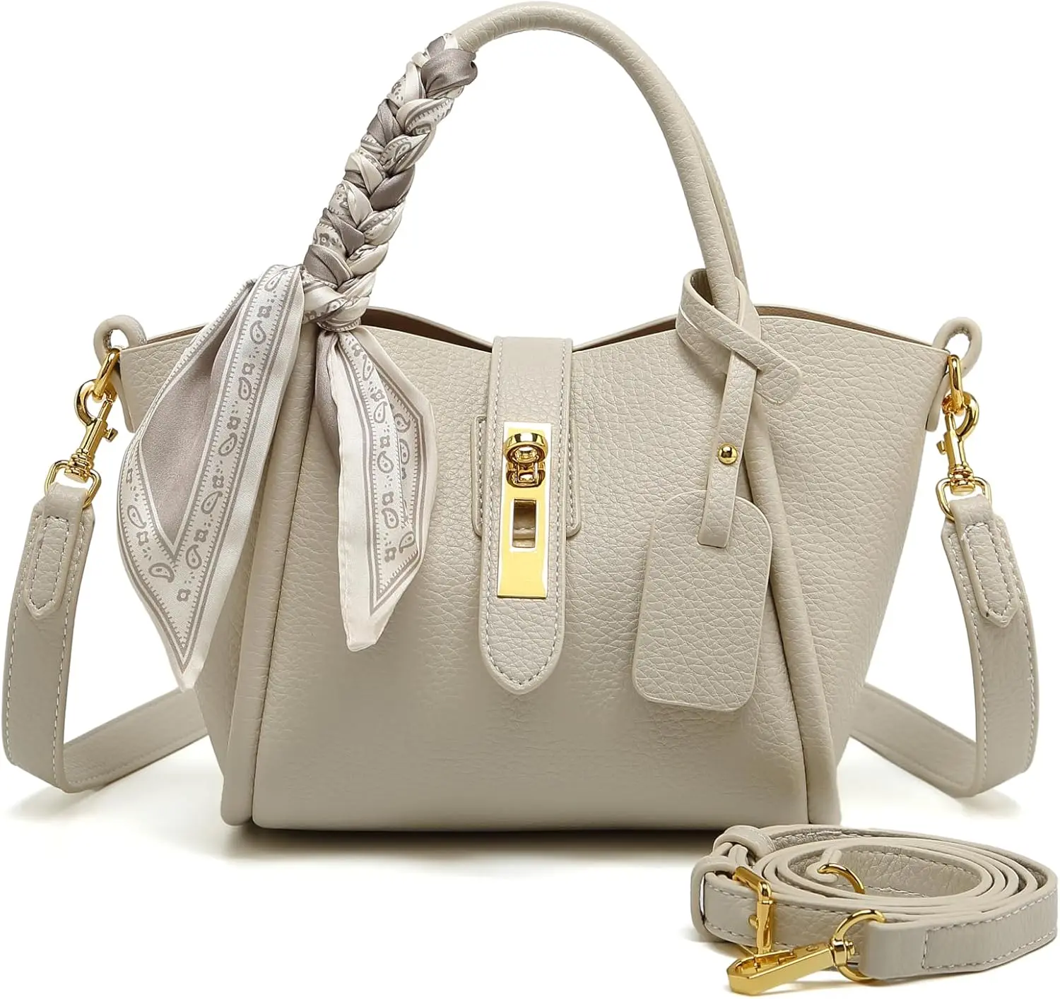 Women's shoulder bag, women's wallet, vintage handbag, synthetic leather crossbody bag with adjustable shoulder strap