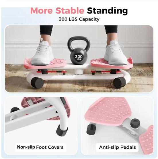 Waist Twister Machine with Resistance Band ABS Core Exercise Equipment Home Training Ab Workout Machine Twisting Home Trainer