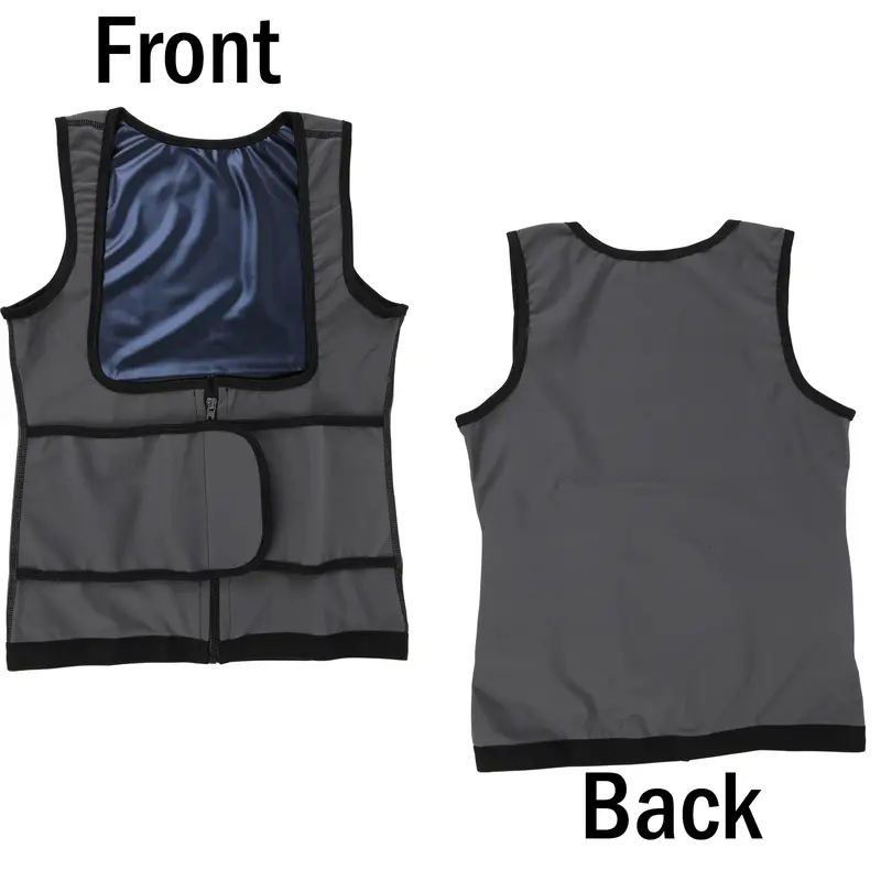 Outdoorfun Women's Adjustable Waist Trainer Corset Vest - Elastic Spandex Compression Sauna Tank Top with Zipper, Athletic Sports Clothes Casual Gym Stuff Waist Trainers Sauna Activewear for Workout, Fajas Para Mujer, Gym Clothes Women Outdoorfun Women's Adjustable Waist Trainer Corset Vest - Elastic Spandex Compression Sauna Tank Top with Zipper, Athletic Sports Clothes Casual Gym Stuff Waist Trainers Sauna Activewear for Workout, Fajas Para Mujer, Gym Clothes Women