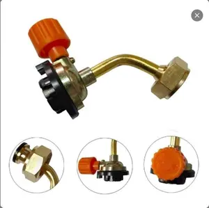New type of cartridge gas canister filling connector valve, outdoor gas canister adapter, common household gas filling device