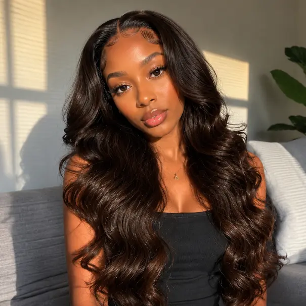 13x4 Thin HD  Frontal Body Wave  Pre Plucked Pre Bleached  Skin Melted Brazilian Body Wave  200% Density Human Hair  For Women forehead luler wavy talk brooklyn bare lace unit Honey Blonde Highlight Body Wave  transparent 50 inch  pre Glueless Part