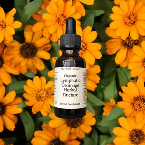 Organic Lymphatic Drainage Tincture - Herbs for Lymphatic Drainage & Flushing Toxins