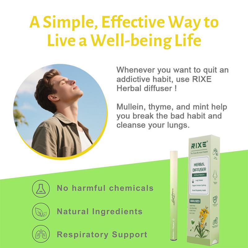 Natural Herbal Diffusers – Pure Herbal for Lung Support, Sleep Support, Energy Boost& Relaxation-Mullein & Thyme/Peppermint Extract/Lavender/Dandelion, Suitable for Most People Who Have Discomfort in Their Noses Healthy Therapy Fitness