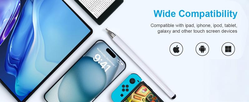 3-in-1 neutral pen flat pen,High Precision Universal Stylus Pen for iTablets, Phones, practical, suitable for all ages, 3-in-1 Stylus Pen for Touch Screen, can be used as a School Season gifts,birthday gifts Stylus for school sets TikTokShopJumpstartSale