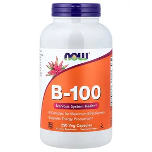 NOW Foods B-100, 250 Veg Capsules