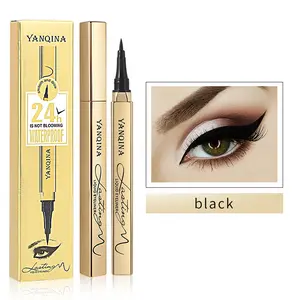 Gold Tube Eyeliner Pen, Waterproof Smudge-Proof 24H Eyeliner Liquid