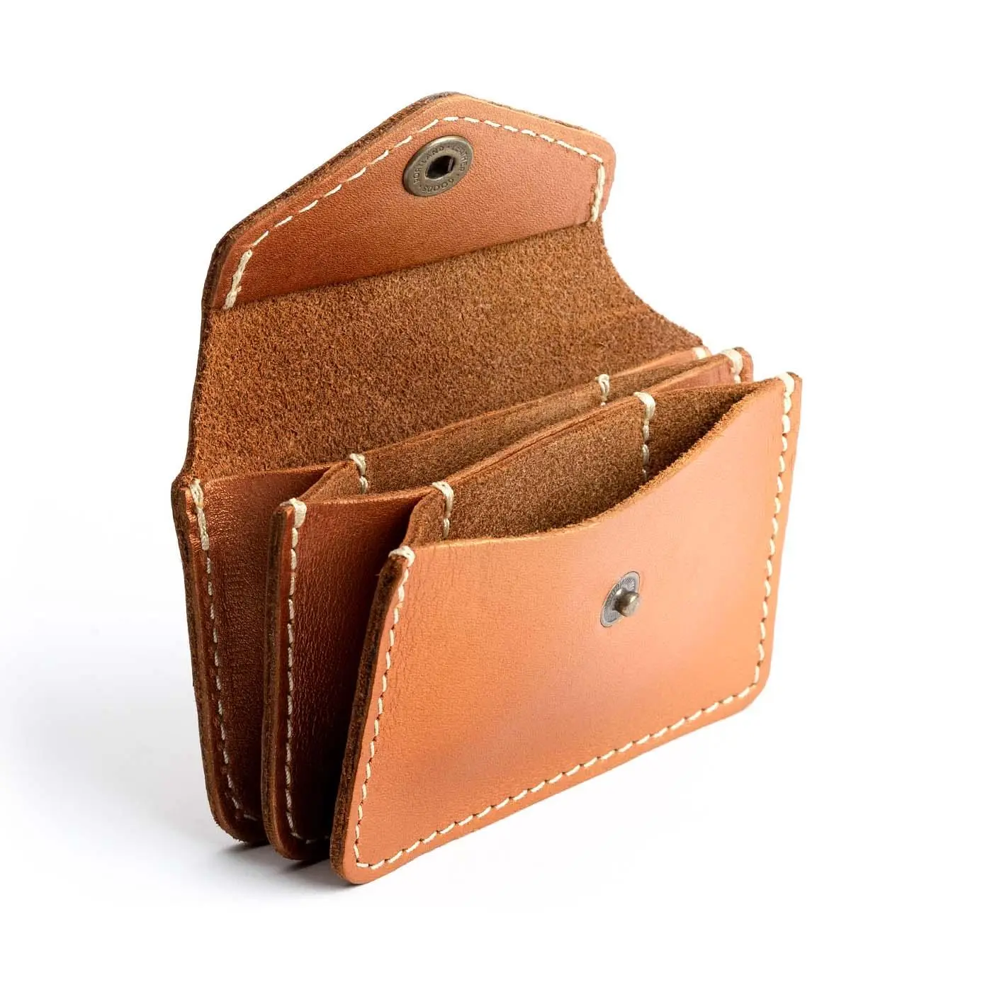 Portland Leather Lovebug Wallet - Compact Everyday Storage - Leather Wallet, Snap Closure, Card Slots, Easy Carry