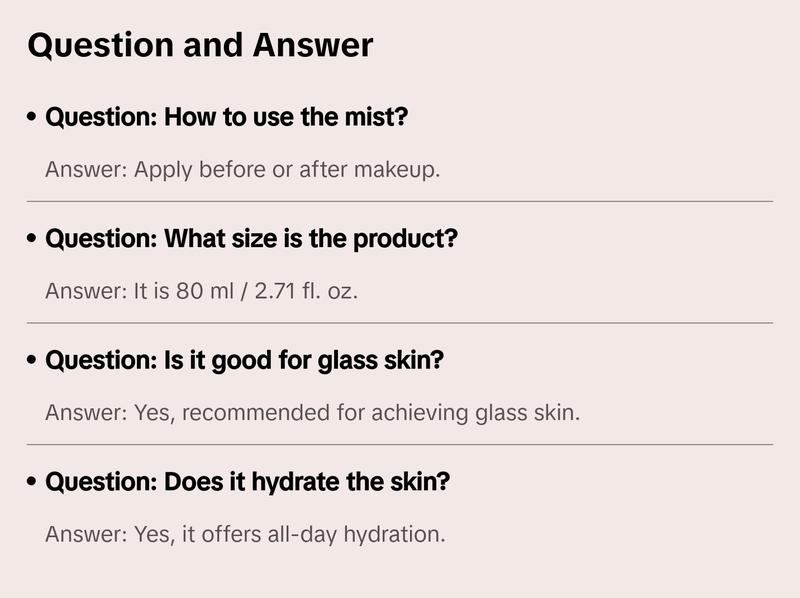 MISSHA Official Glow Skin Balm To Go Mist 80ml Lightweight Dewy Facial Spray for Hydrating & Moisturizing Skin Moisturizers