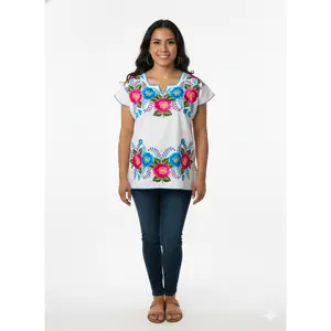 blouse with Mexican style medium size
