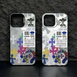 Suitable for iPhone 17, 16, 15, 14, 13, 12, 11 high-end cross shaped phone case, iPhone 16, 15 Plus shockproof cross shaped phone case for boys and girls